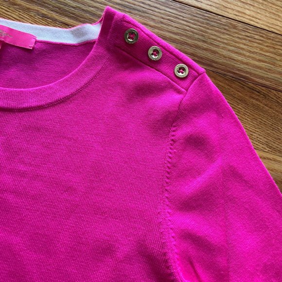 Lilly Pulitzer Pink Callee Sweater Size Small - Picture 6 of 9